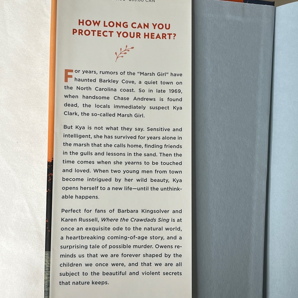 Where the Crawdads Sing by Delia Owens Hardcover New York Times Bestseller - Picture 6 of 8
